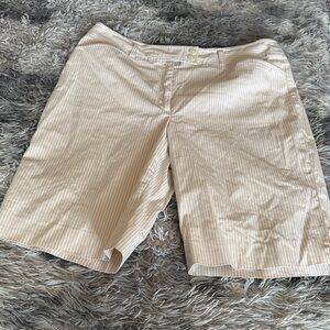 Jones New York Beige Striped Women's Shorts